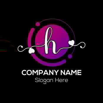 Abstract H letter modern initial lettermarks logo design vector