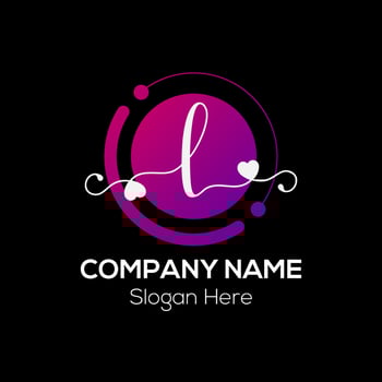 Abstract L letter modern initial lettermarks logo design vector