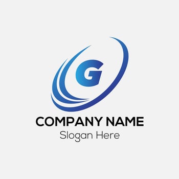 Abstract G letter modern initial lettermarks logo design vector