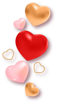 Love Heart Element for Valentine's Day png