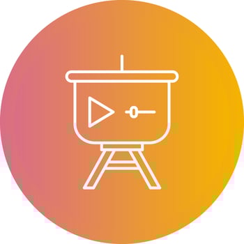 Video Presentation Vector Icon
