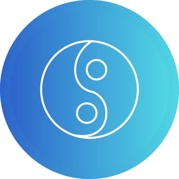 Yin Yang Vector Icon
