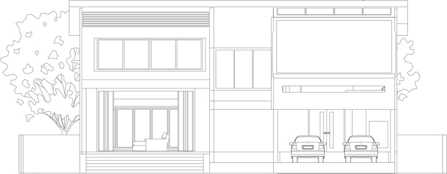 3D illustration of building project vector