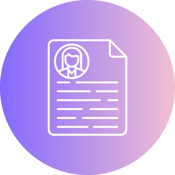 CV Vector Icon