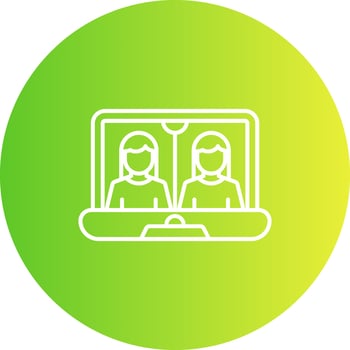 Online Meeting Vector Icon