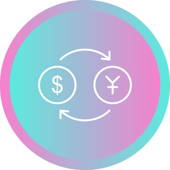 Dollar to Yen Vector Icon