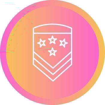 Military Badge Vector Icon