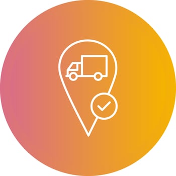 Valid Destination Vector Icon