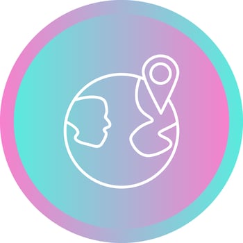 Pin point Location Vector Icon