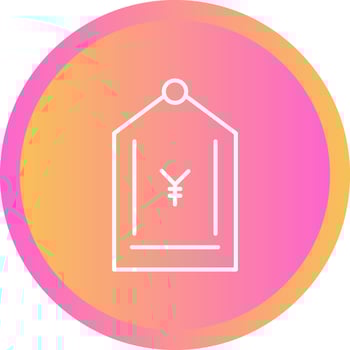 Yen Tag Vector Icon