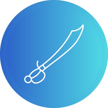Pirate Sword Vector Icon