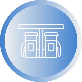 Petrol Station Vector Icon