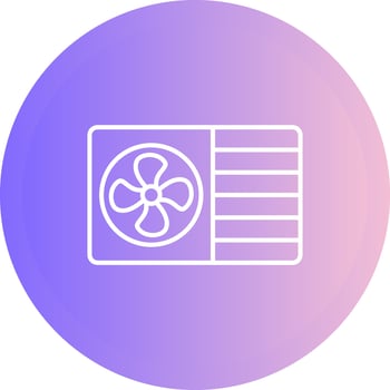AC Window Unit Vector Icon