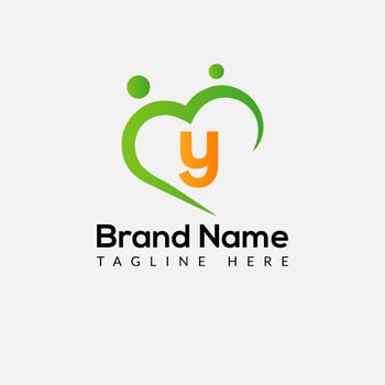 Health Logo on Letter Y Sign. Health Icon with Logotype Concept vector