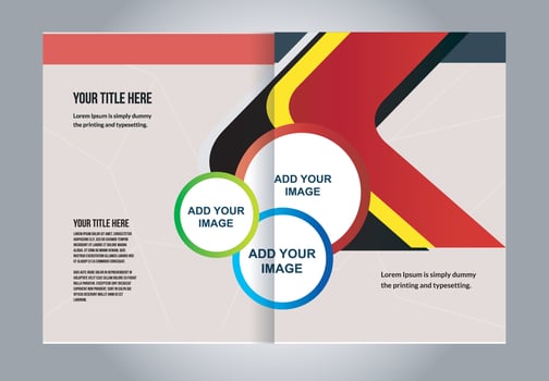Professional business flyer, corporate brochure design template vector