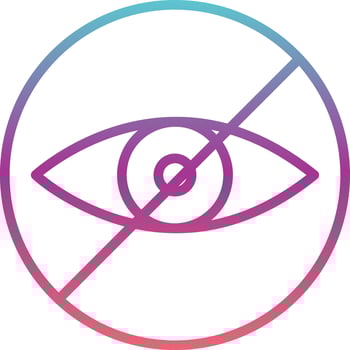 Close Eyes Vector Icon