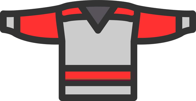 Hockey Jersey Vector Icon Design