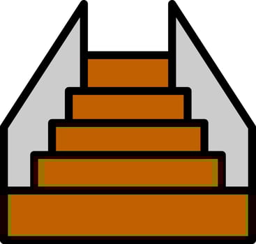 Stair Vector Icon Design