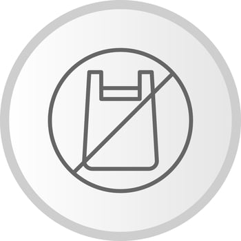 No Plastic Vector Icon
