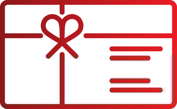 Gift Card Vector Icon