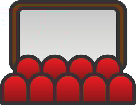 Auditorium Vector Icon Design