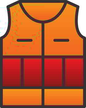 Life Jacket Vector Icon Design