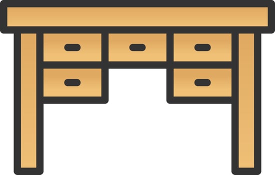 Desk Vector Icon Design