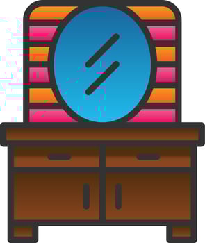 Dresser Vector Icon Design