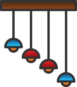 Chandelier Vector Icon Design