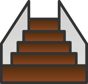 Stair Vector Icon Design