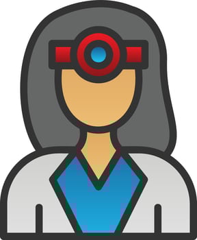 Ophthalmologist Vector Icon Design
