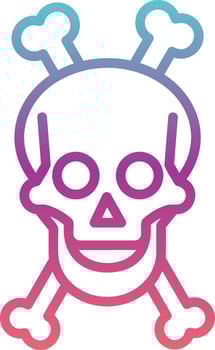 Skull And Bones Vector Icon