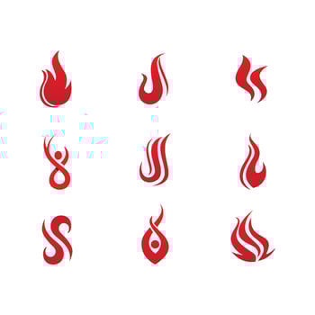 Fire flame vector illustration design