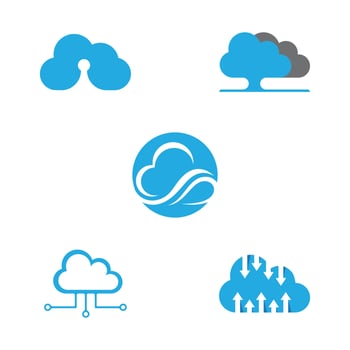 Cloud template vector