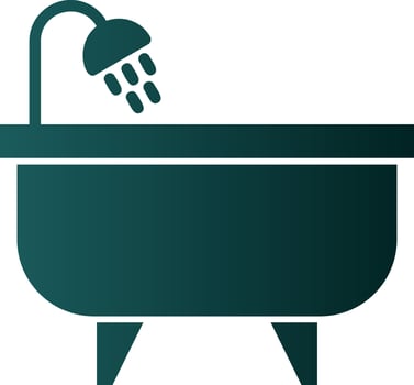 Bathtub Vector Icon Design