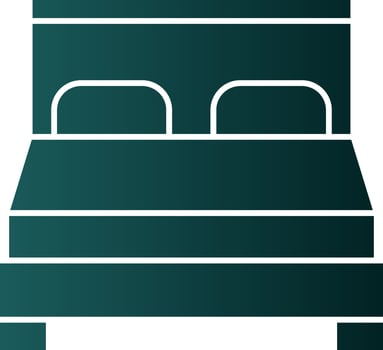 Bed Vector Icon Design