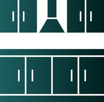 Kitchen Furniture Vector Icon Design