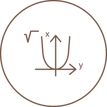 Beautiful algebra Line Vector Icon