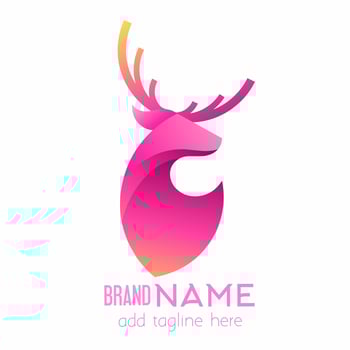 Deer luxury Logo design. vector design and company logo, suitable for your business