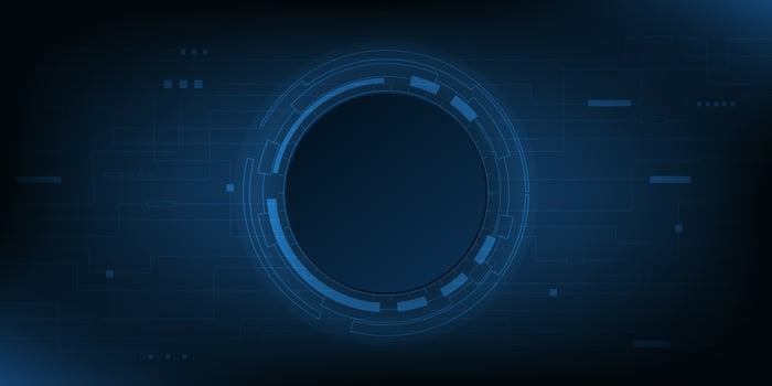 Abstract technology background. Hi tech digital and communication concept. Vector background design with circuit line. Vector illustration.