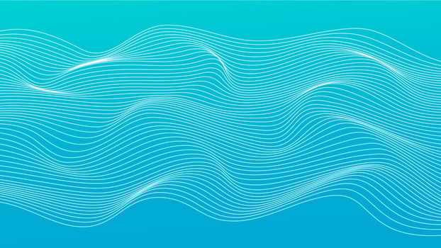 Abstract background with dynamic flowing lines vector