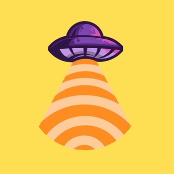 Ufo Logo design. vector design and company logo, suitable for your business