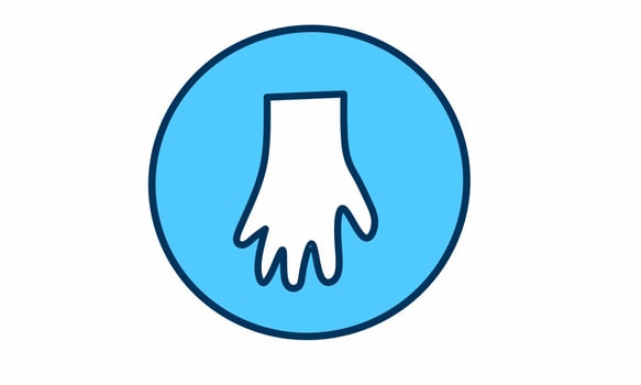 Vector illustration, safety gloves, as background or banner image or safety symbol. flat design. flyer design. flat illustration. Banner design. White background.