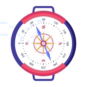 Trendy Geographic Orientation vector