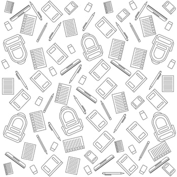 school theme background illustration line art vector