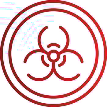 Biological Hazard Vector Icon