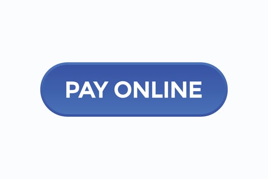pay online button vectors.sign label speech bubble pay online vector