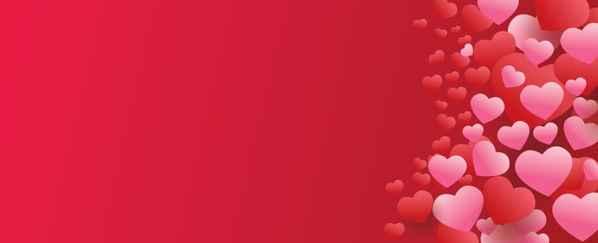 happy valentine s day, hearts background ,vector design vector