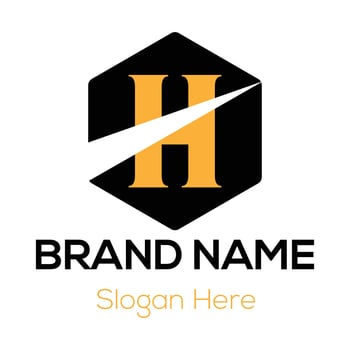 Abstract H letter modern initial lettermarks logo design vector
