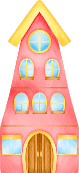 watercolor home house and building city element collection set town png